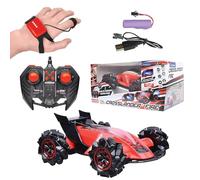 LEXIBOOK, Crosslander Fire, Coche teledirigido, hasta 12km/h, 4 Ruedas motrices, Chorro de Humo, Efectos de luz y Sonido, RC60LXB