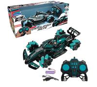 LEXIBOOK, Crosslander® Racing, Coche de Carreras teledirigido, Fórmula 1, hasta 10 km/h, Efectos de luz y Sonido, Chorro de Humo, Mando a Distancia Incluido, Recargable, RC61
