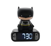Lexibook - Despertador Batman con Pantalla LCD Digital y luz de Noche integrada,