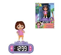 Lexibook, Despertador - Luz Nocturna Dora con Efectos sonoros, Violeta, RL800DOR