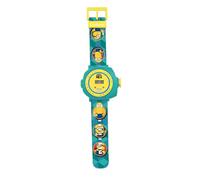 LEXIBOOK, Despicable Me, Minions, Pantalla Digital de Reloj de proyección Ajustable, 20 imágenes de Minions, para niños, Azul/Amarillo, DMW050DESLXB