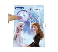 LEXIBOOK Diario Secreto Electrónico Frozen Disney +3 Años con Candado y Llave, Efectos de Luz