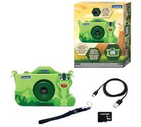 Lexibook, Dinosaurio, Cámara Infantil 4 en 1 con Funda, DJ078DINO | Foto, vídeo, selfie, juegos, funda incluida, tarjeta SD 32GB, para niños