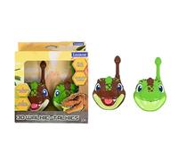 Lexibook, Dinosaurio, Walkie-talkies Dinosaurios 3D, Alcance de 500m, 2 Canales de comunicación, Clip para cinturón, Verde/marrón, TW18DINO