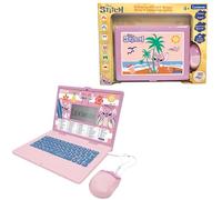 Lexibook, Disney Angel - Stitch, Ordenador portátil Educativo bilingüe francés-inglés, 124 Actividades Ludo-educativas, Pantalla Grande 5,1 x 9,7 cm, Teclado y ratón realistas, diseño Fino, JC598D1i1