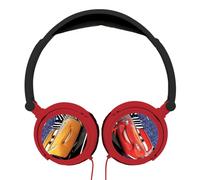 LEXIBOOK- Disney Cars Cascos Estèreo con Diadema Ajustable Y Plegable, Color Rojo, 20X16.8X7.3 cm (HP010DC)