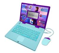 LEXIBOOK Disney Frozen 2 - Portátil Educativo y bilingüe Italiano/inglés - Juguete para niñas con 124 Actividades para Aprender, Jugar Juegos y música con Elsa & Anna, Azul/Púrpura