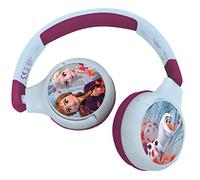 Lexibook Auriculares infantiles Disney Frozen HPBT010FZ 2en1 Bluetooth/cable, plegables Azul/Violeta