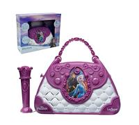 LEXIBOOK Disney Frozen Elsa Altavoz Musical con micrófono, Cambiador de Voz, melodías Incluidas, Enchufe para MP3, Purpura/Azul, K102FZLXB