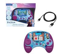 LEXIBOOK - Disney Frozen - Power Console®, Consola de Juegos educativa bilingüe español/inglés con 100 Actividades, JCG100FZi2