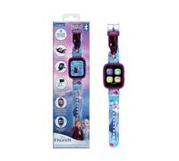 LEXIBOOK, Disney La Reina de Las Nieves, Reloj Bluetooth con Pantalla a Color Frozen con cámara y Tarjeta de Memoria de 8 GB, Azul, DMW071FZLXB