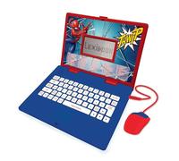Lexibook Disney Marvel Spider-Man - Ordenador Educativo bilingüe francés/inglés - Juguete Infantil con 124 Actividades para Aprender, divertirse y Tocar el Piano - Azul/Rojo, JC598SPi1LXB