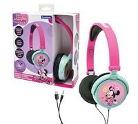 LEXIBOOK Disney Minnie & Daisy, Auriculares estéreo, Potencia Apta para niños, Plegable y Ajustable, Rosa/Verde, HP010MNLXB