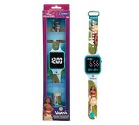 LEXIBOOK, Disney Moana, Reloj con Pantalla Digital, Visualización de la Hora 12 o 24h, Azul/Rojo, DMW060VN