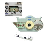 Lexibook, Disney Star Wars - The Mandalorian, Cámara para Niños con Funda Protectora, Marcos de Star Wars, Modo de Video, 5 Juegos, Función MP3, Recargable USB-C, Verde, DJ078SWLXB