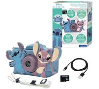 Lexibook, Disney Stitch, 4-en-1 Cámara para Niños con Protección, Funciones de Foto, Video, MP3 y Juegos, 15 Marcos para Personalizar Tus Fotos, Tarjeta de Memoria de 8 GB Incluida, DJ078DLXB