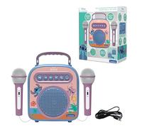 Lexibook, Disney Stitch, Altavoz inalámbrico con 2 micrófonos, Azul, BTC050D