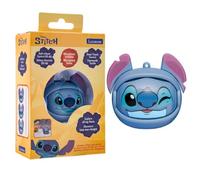 LEXIBOOK, Disney Stitch Auriculares Bluetooth Intrauditivos, HPBT06DLXB | Auriculares Disney Stitch con indicadores LED, controles táctiles, micrófono, carga USB-C y 3-4 horas de escucha