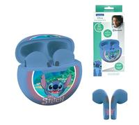 LEXIBOOK, Disney Stitch, Auriculares estéreo inalámbricos, Sonido, Micrófono Integrado, Control táctil, Estuche de Carga, Nivel de Sonido Limitado a 85 dB, Azul, HPBT05DLXB