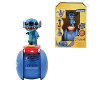 LEXIBOOK, Disney Stitch, El Robot Interactivo Stitch Surfista - Equilibrio Permanente, Efectos de Luz y Sonido, Juguete Portátil con Sensores Reactivos, Azul, ROB01D