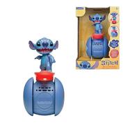 LEXIBOOK, Disney Stitch, El Robot Interactivo Stitch Surfista - Equilibrio Permanente, Efectos de Luz y Sonido, Juguete Portátil con Sensores Reactivos, Azul, ROB01DLXB