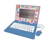 Lexibook, Disney Stitch JC599Di1 - Portátil bilingüe y educativo, juguete para niños, 170 actividades para aprender, jugar juegos y música, pantalla grande, azul/morado