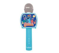 LEXIBOOK, Disney Stitch, Micrófono Bluetooth® con función de Cambio de Voz, Altavoz Incorporado, Soporte para teléfono Incluido, Azul, MIC240D