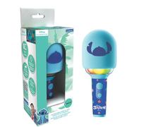 LEXIBOOK, Disney Stitch, Micrófono inalámbrico con Altavoz y Luces, 4 modificadores de Voz, Efectos de luz Multicolor, Batería Recargable, MIC280D