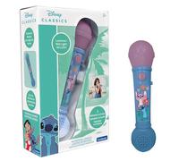 Lexibook, Disney Stitch, Micrófono Luminoso para niños, Juguete Musical, Altavoz Integrado, Efectos de luz, melodías de demostración Incluidas, Azul, MIC80D