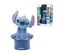 LEXIBOOK, Disney Stitch NS02D - Luz Nocturna con Altavoz Bluetooth, Color Azul