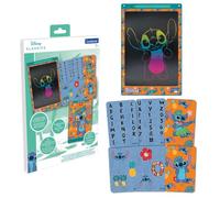 LEXIBOOK, Disney Stitch, Pizarra Mágica, Juguete Artístico y Creativo para Niños y Niñas, Formato A4 con Dibujos Multicolores, Azul/Naranja, CRT10D