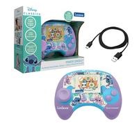 Lexibook Disney Stitch Power Console - Consola de Juegos educativos bilingüe francés/inglés con 100 Actividades, JCG100Di1LXB