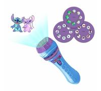 Lexibook, disney stitch, proyector de cuentos, linterna y proyector co