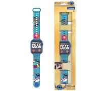 LEXIBOOK, Disney Stitch, Reloj Digital, Visualización de 12 o 24 Horas, Azul, DMW060DLXB
