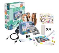 Lexibook, Disney Stitch, StarCAM Print, Pack de cámara con Impresora instantánea, función de Foto y vídeo, Tarjeta SD de 32 GB y Kit de personalización de Fotos incluidos, Azul, DJ150D