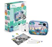 LEXIBOOK, Disney Stitch, StarCAM Print, Pack de cámara con Impresora instantánea, función de Foto y vídeo, Tarjeta SD de 32 GB y Kit de personalización de Fotos Incluido, DJ150DLXB