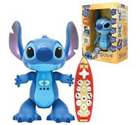 LEXIBOOK, Disney Stitch Talking - Robot de puntada radiocontrolado, control de gestos y control remoto de surf, cuestionarios interactivos e historias narradas, efectos de sonido y luz, STITCHi3