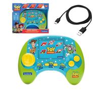 Lexibook, Disney Toy Story, Consola de Juegos educativos parlantes bilingües Italiano e inglés, 100 Actividades, Pantalla LCD de 2,8"/7 cm, batería Recargable, USB-C, Verde, JCG100TSi5LXB