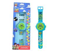 LEXIBOOK, Disney Toy Story, Reloj Digital con Proyección de 20 Imágenes, Visualización de la Hora, Pulsera Cómoda, Función Proyector, para Niños, DMW050TS