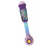 LEXIBOOK, Disney Wish Micrófono Luminoso, MIC90WI | Altavoz integrado, efectos de luz, entrada AUX, morado
