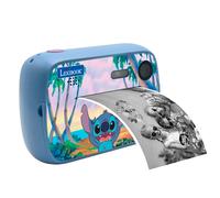 LEXIBOOK DJ150D Starcam Print Disney Stitch - Cámara de Impresión Infantil para Hacer Fotos, Grabar Vídeos y Escuchar Música con Accesorios, Licencia Oficial, +5 años