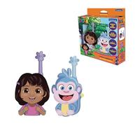 LEXIBOOK, Dora la Exploradora, Walkie-talkies Dora 3D, Rosa Azul, TW18DORLXB