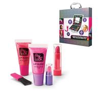 Lexibook, Estuche de Maquillaje Todo en uno My Look CRA-Z-Art, 35 Colores y Pinceles, Sombras, Brillo y pintalabios, para Ojos, Labios y mejillas, Rosa (CRSS23)