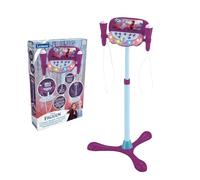 LEXIBOOK Frozen Altavoz Luminoso de pie para niños, Juguete Musical, Altura Regulable, Efectos Luminosos, 2 microfónos incluidos, Enchufe mp3, Violeta/Azul, S160FZLXB