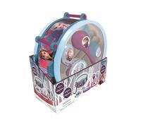 Lexibook, Frozen Elsa Anna, Set de 7 Instrumentos Musicales (Tambor, Maracas, Castañuela, Armónica, Flauta Dulce, Trompeta, Pandereta), Juguete Musical, Cómodo Juego para Llevar, Azul/Blanco, K360FZ