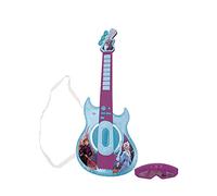 Lexibook, Frozen Guitarra Electrónica, K260FZ | Micrófono y gafas incluidos, 2 modos, melodías demo, entrada MP3, efectos luz
