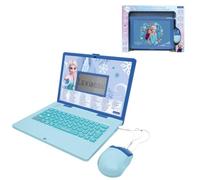 LEXiBOOK, Frozen JC601FZi2 - Laptop educativa | Inglés/español, 164 actividades, matemáticas, juegos de lógica, modo de música, pantalla LCD grande, azul