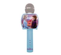 LEXIBOOK, Frozen, Micrófono Bluetooth® con función de Cambio de Voz, Soporte para teléfono Incluido, Altavoz Incorporado, Azul, MIC240FZ