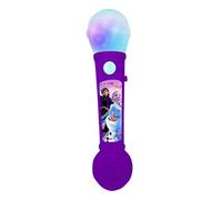 LEXIBOOK, Frozen, Micrófono para niños, Juego Musical, Altavoz Integrado, Efectos de luz, melodías de demostración Incluidas, Morado/Azul, MIC80FZ