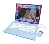 Lexibook, Frozen, Portátil Bilingüe y Educativo ESPAÑOL/INGLÉS, Juguete para Niños, 170 Actividades para Aprender, Jugar Juegos y Música, Pantalla Grande, Púrpura/Azul, JC599FZi2